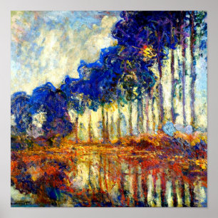 Affiche Monet - Les peupliers en automne