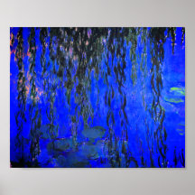 Monet Lys d'eau et Branches de saules de pleurs