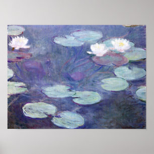 Affiche Monet - Lys D'Eau Rose