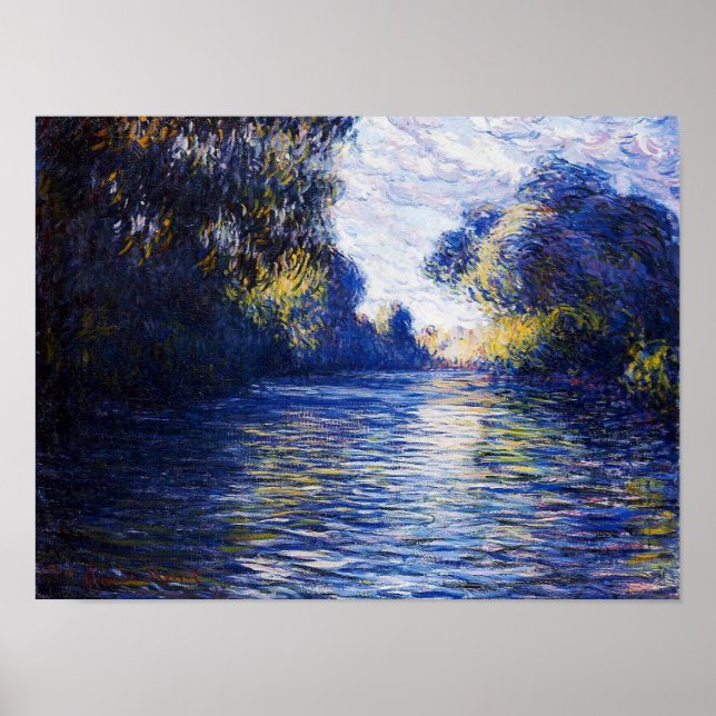 Affiche Monet - Matin sur la Seine, 1897 (Devant)