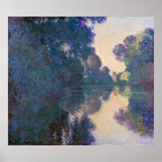 Affiche Monet, Matin sur la Seine, près de Giverny (Devant)