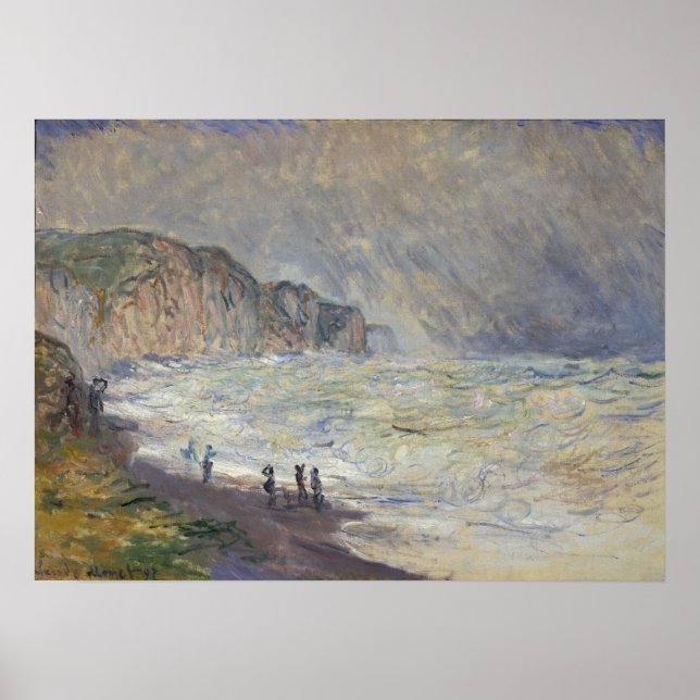 Affiche Monet - Mer Lourde À Pourville (Devant)