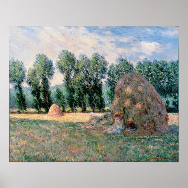 Affiche Monet - Meules de foin (Devant)