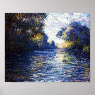 Affiche Monet Morning on the Seine Fine Art Print