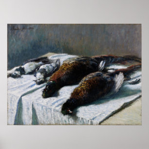 Affiche Monet - Nature morte avec faisans et pluviers