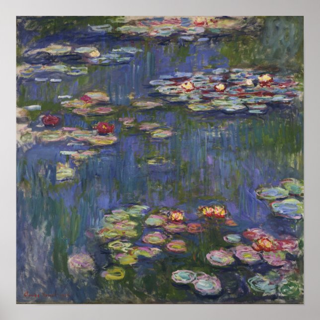 Affiche Monet - Nymphéas (Devant)