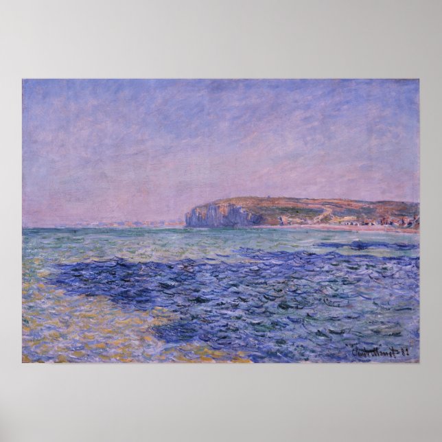 Affiche Monet - Ombres Sur La Mer Les Falaises De Pourvill (Devant)