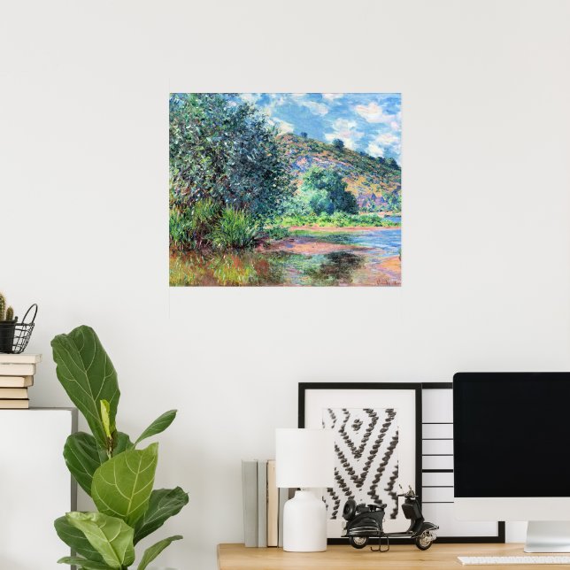 Affiche Monet - Paysage à Port-Villez, (Bureau à domicile)