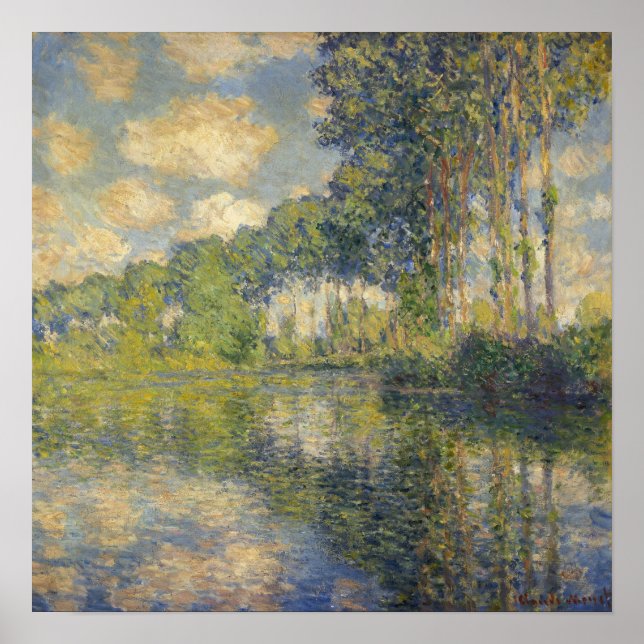 Affiche Monet - Peupliers sur l'Epte (Devant)