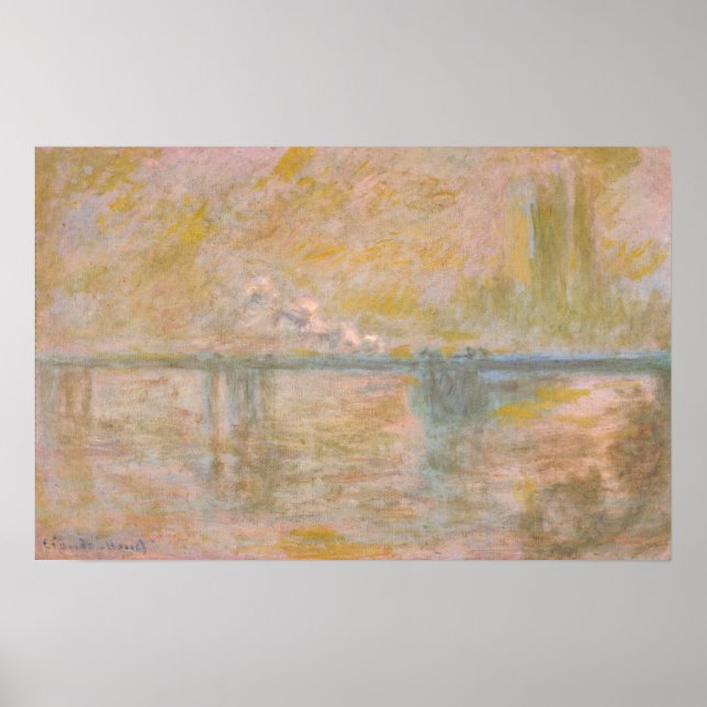 Affiche Monet - Pont Charing Cross À Londres (Devant)