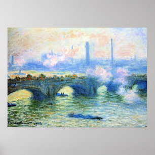 Affiche Monet - Pont de Waterloo, Londres,