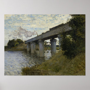 Affiche Monet - Pont Ferroviaire À Argenteuil