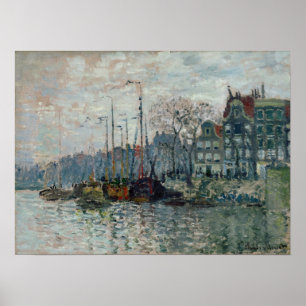 Affiche Monet - Prins Hendrikkade, Kromme Waal, Amsterdam
