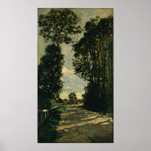 Affiche Monet - Promenade (Route de la ferme Saint-Siméon)