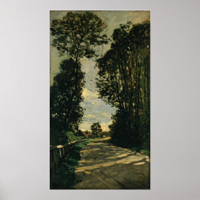 Affiche Monet - Promenade (Route de la ferme Saint-Siméon) (Devant)