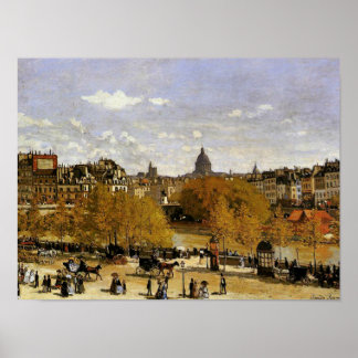 Affiche Monet - Quai du Louvre, peinture d'art