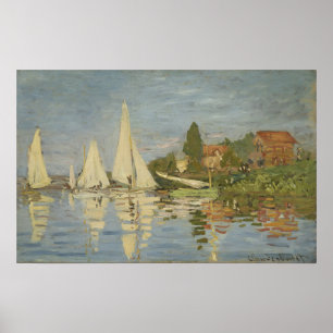 Affiche Monet - Regattas À Argenteuil