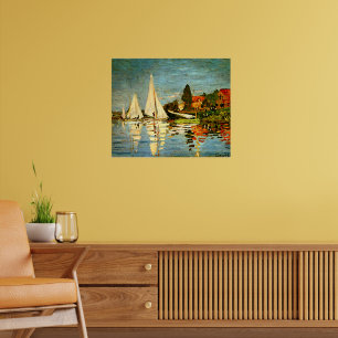 Affiche Monet, Regattas à Argenteuil