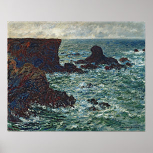 Affiche Monet - Roches À Port Coton Le Rocher Du Lion 1886