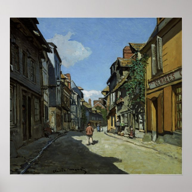 Affiche Monet - Rue De La Bavolle Honfleur (Devant)