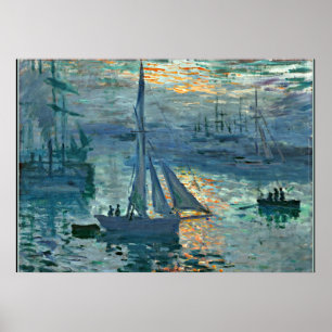 Affiche Monet - Sunrise (Marine), art