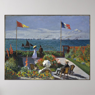 Affiche Monet - Terrasse à Sainte Adresse