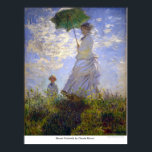 Affiche Monet Umbrella par Claude Monet<br><div class="desc">Ce tableau intitulé Monet Umbrella de Claude Monet est réalisé par le célèbre artiste Claude Monet. A propos de Claude Monet Claude Monet a été le fondateur du style de peinture impressionniste français ; Monet Umbrella de Claude Monet est le praticien le plus cohérent et le plus prolifique de la...</div>
