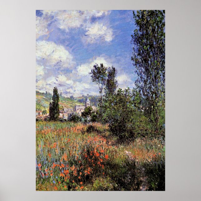 Affiche Monet - Voie dans les champs de pavot (Devant)