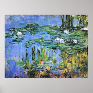 Affiche Monet - Water Lilies, 1914-1915, peinture d'art