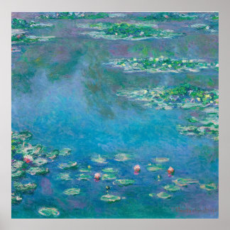 Affiche Monet Water Lilies Impressionniste Peinture