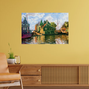 Affiche Monet - Zaandam, peinture de canal