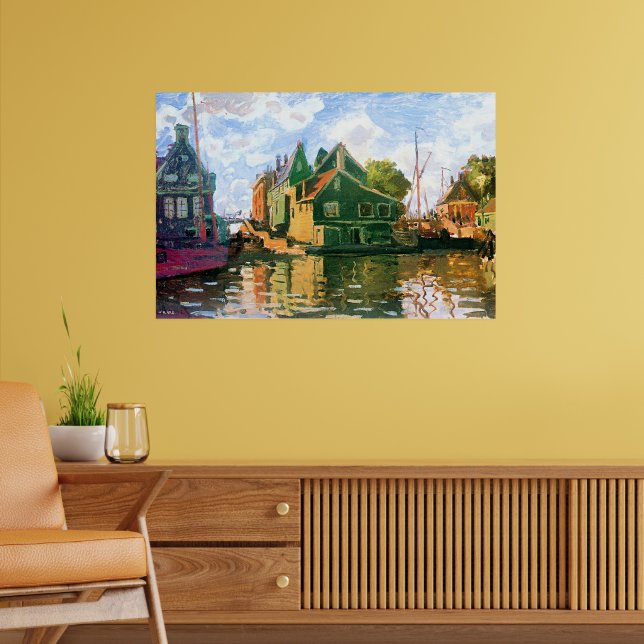 Affiche Monet - Zaandam, peinture de canal (Salon 2)