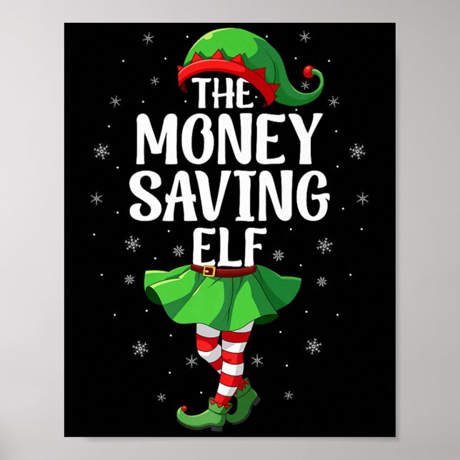 Affiche Money Saving Elf Christmas Girls Women Elf Squad X (Devant)