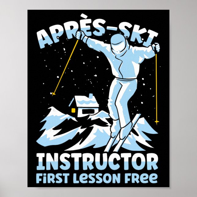 Affiche Moniteur de ski Après Ski _1  (Devant)