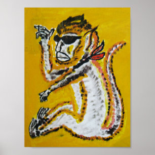 Affiche Monkey Circus Art