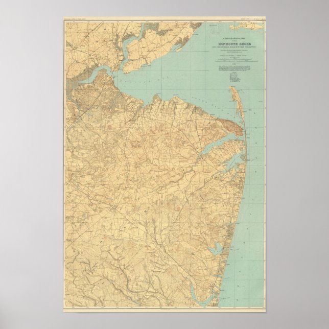 Affiche Monmouth Shore, New Jersey (Devant)