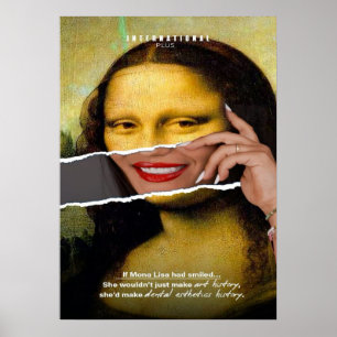 Affiche monna lisa, leonard de vinci, art classique, renai