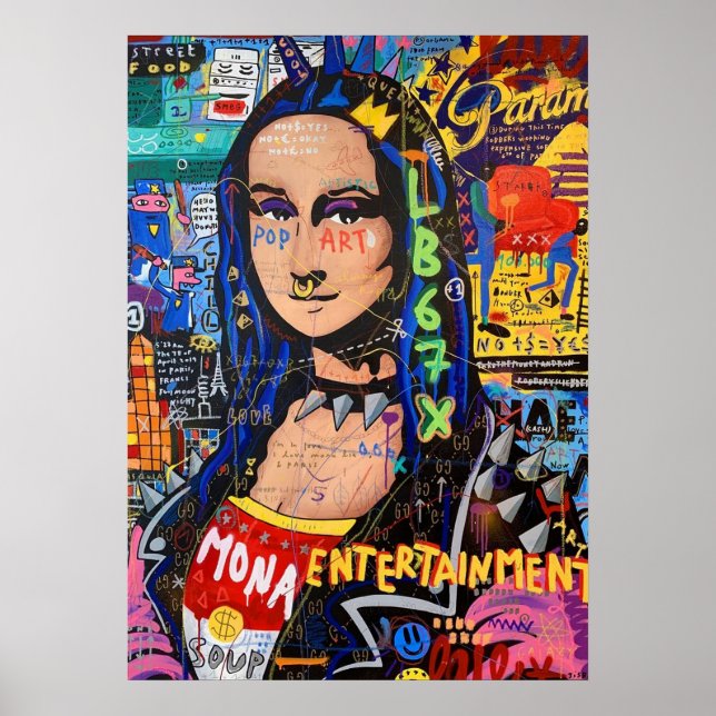 Affiche monna lisa, leonard de vinci, art classique, renai (Devant)