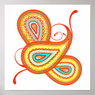 Affiche Monnaie de corail et Mariage de pâtisserie jaune