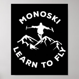Affiche Mono ski apprendre à voler para ski sports adaptés