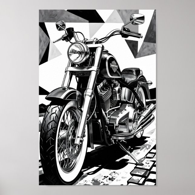 Affiche monochrome Classic Cruiser Spirit (Devant)