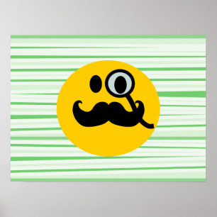 Affiche Monocle moustache