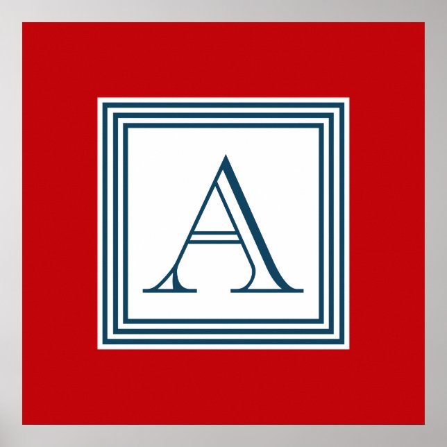 Affiche Monogram design (Devant)
