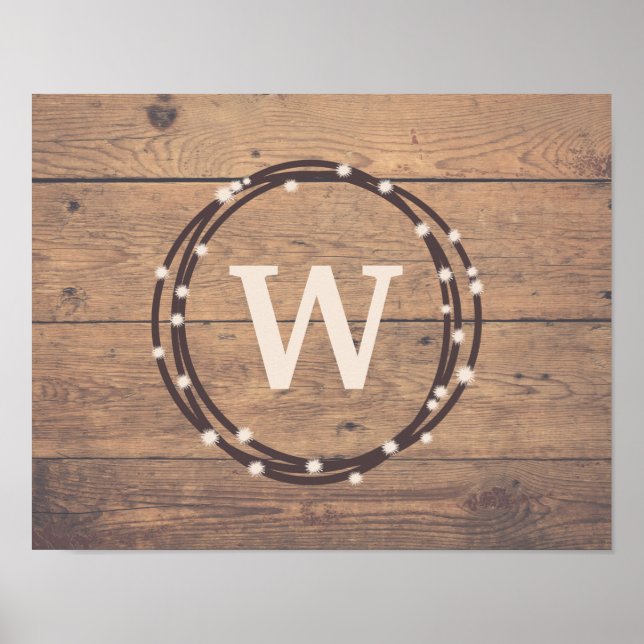 Affiche Monogram design (Devant)