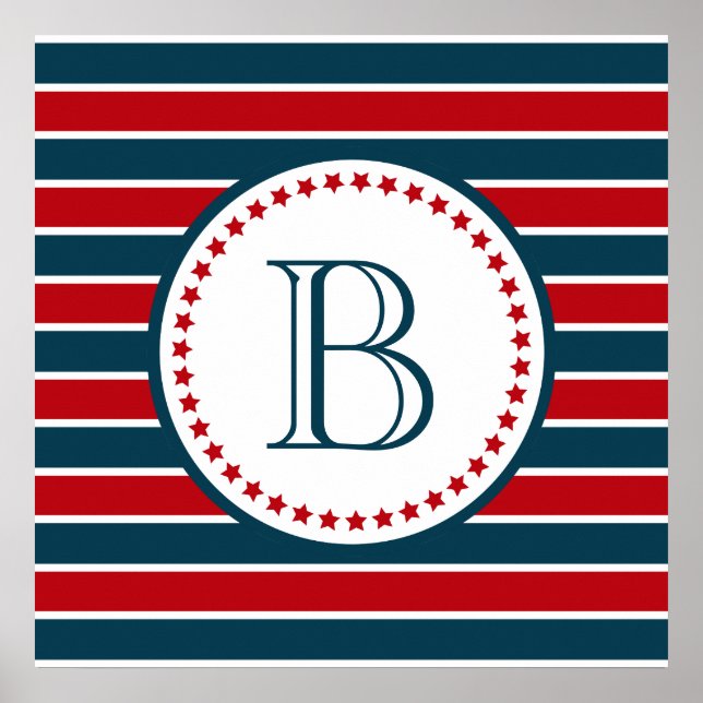 Affiche Monogram design (Devant)