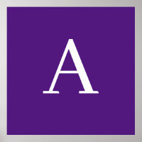 Monogramme de lettre initiale style moderne violet