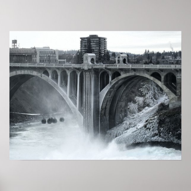 Affiche Monroe St Bridge 2 - Spokane Washington (Devant)