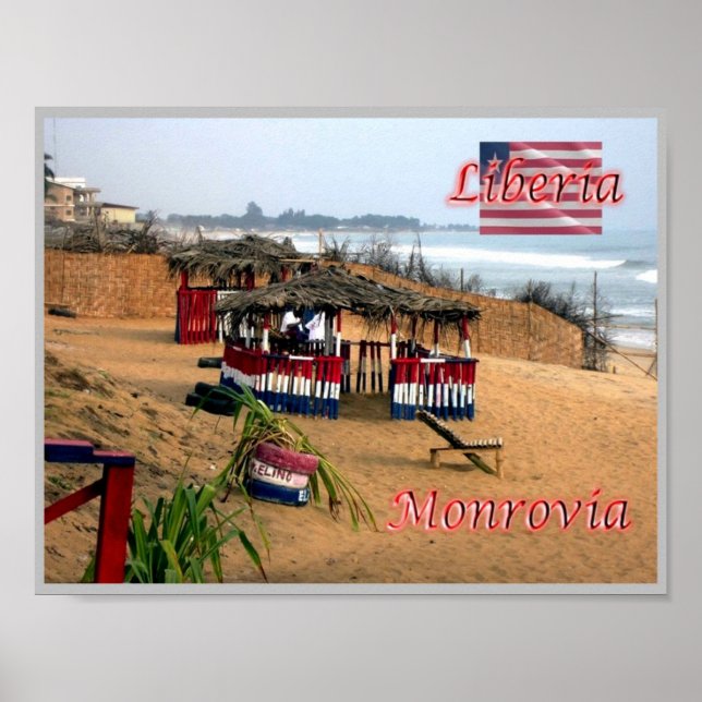 Affiche Monrovia - Liberia - Panorama - (Devant)