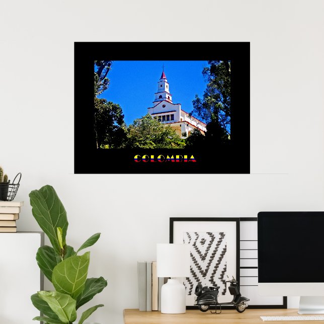 Affiche Monserrate Colombie (Bureau à domicile)