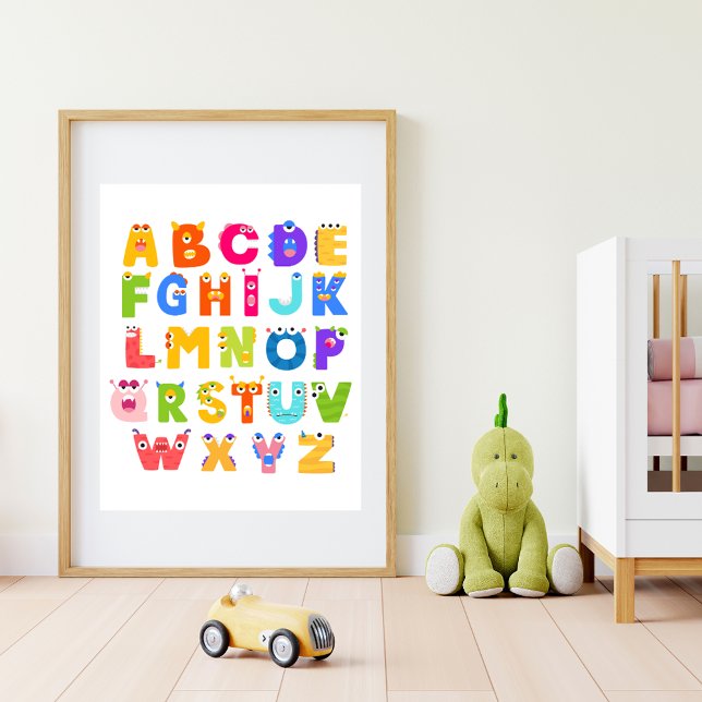 Affiche Monster Alphabet ABC (Créateur téléchargé)